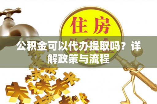 太湖公积金可以代办提取吗？详解政策与流程
