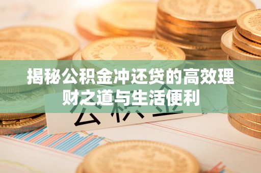 太湖揭秘公积金冲还贷的高效理财之道与生活便利