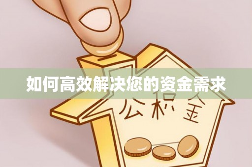 太湖如何高效解决您的资金需求