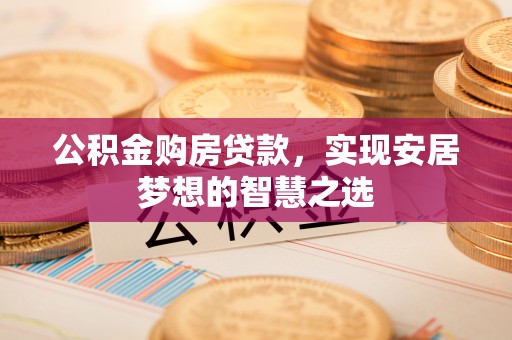 太湖公积金购房贷款，实现安居梦想的智慧之选