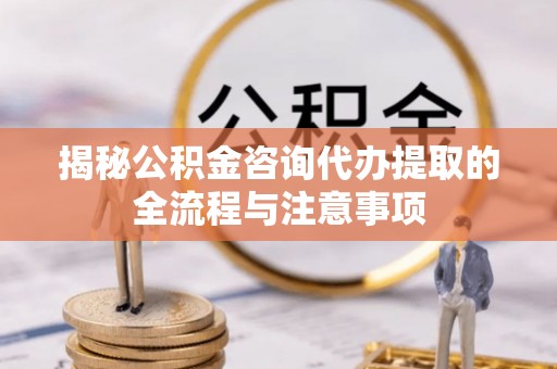 太湖揭秘公积金咨询代办提取的全流程与注意事项