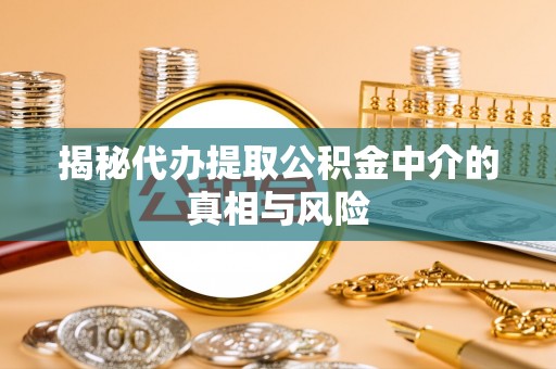 太湖揭秘代办提取公积金中介的真相与风险
