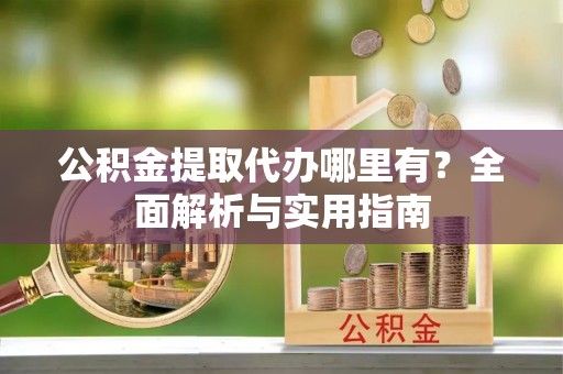 太湖公积金提取代办哪里有？全面解析与实用指南
