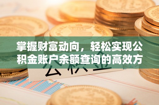 太湖掌握财富动向，轻松实现公积金账户余额查询的高效方式