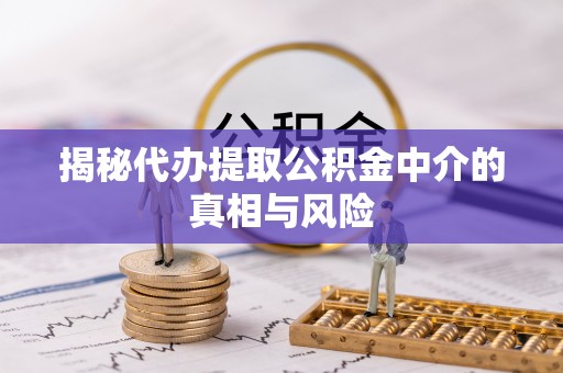 太湖揭秘代办提取公积金中介的真相与风险