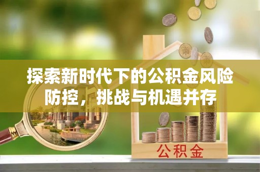 太湖探索新时代下的公积金风险防控，挑战与机遇并存