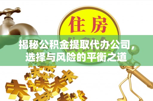 太湖揭秘公积金提取代办公司，选择与风险的平衡之道