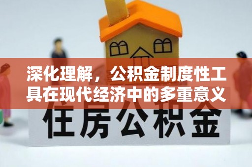 太湖深化理解，公积金制度性工具在现代经济中的多重意义