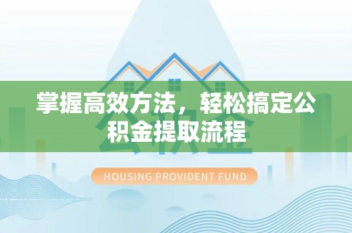 太湖掌握高效方法，轻松搞定公积金提取流程
