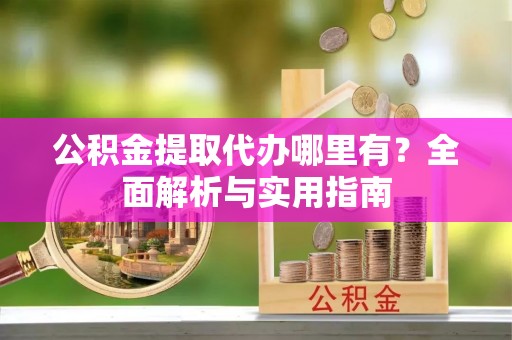 太湖公积金提取代办哪里有？全面解析与实用指南