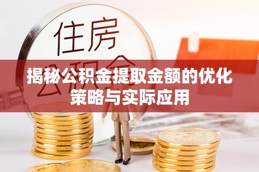 太湖揭秘公积金提取金额的优化策略与实际应用