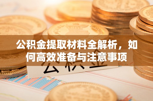 太湖公积金提取材料全解析，如何高效准备与注意事项
