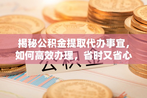 太湖揭秘公积金提取代办事宜，如何高效办理，省时又省心？
