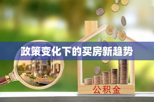 太湖政策变化下的买房新趋势