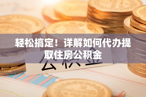 太湖轻松搞定！详解如何代办提取住房公积金