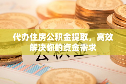 太湖代办住房公积金提取，高效解决你的资金需求