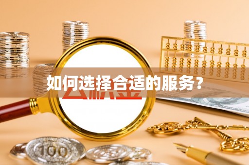 太湖如何选择合适的服务？