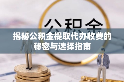 太湖揭秘公积金提取代办收费的秘密与选择指南
