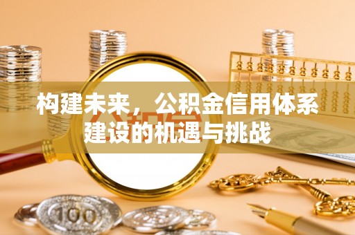 太湖构建未来，公积金信用体系建设的机遇与挑战