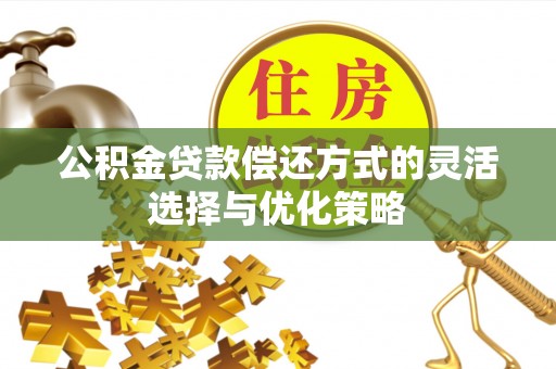 太湖公积金贷款偿还方式的灵活选择与优化策略