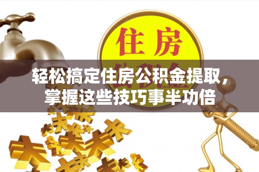 太湖轻松搞定住房公积金提取，掌握这些技巧事半功倍