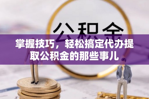 太湖掌握技巧，轻松搞定代办提取公积金的那些事儿