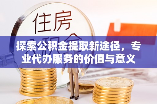 太湖探索公积金提取新途径，专业代办服务的价值与意义