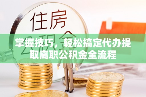 太湖掌握技巧，轻松搞定代办提取离职公积金全流程