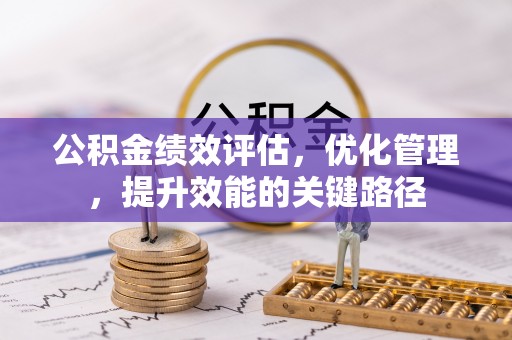 太湖公积金绩效评估，优化管理，提升效能的关键路径