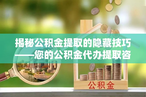 太湖揭秘公积金提取的隐藏技巧——您的公积金代办提取咨询指南