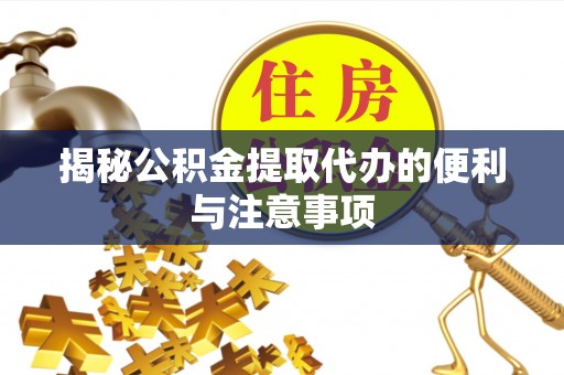 太湖揭秘公积金提取代办的便利与注意事项