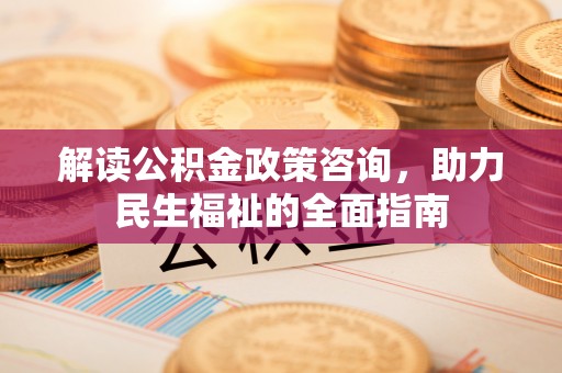 太湖解读公积金政策咨询，助力民生福祉的全面指南