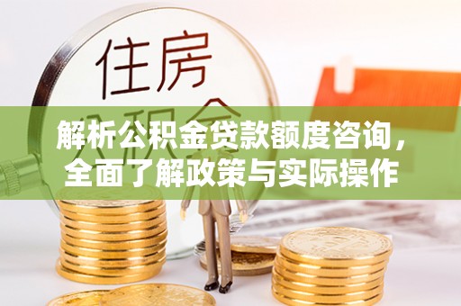 太湖解析公积金贷款额度咨询，全面了解政策与实际操作