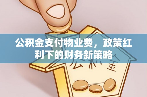 太湖公积金支付物业费，政策红利下的财务新策略