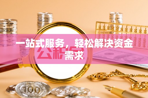 太湖一站式服务，轻松解决资金需求